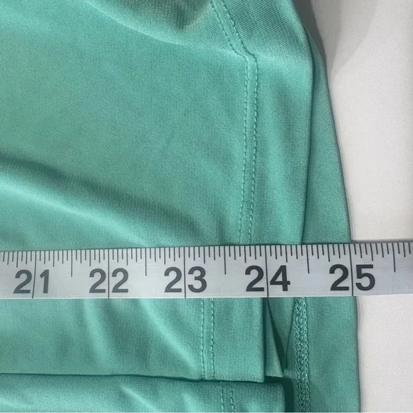 Maurices Turqouise Scoop Neck Flutter Sleeve Top Size Large - Picture 8 of 10